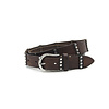 A-Zone Dames/heren riem bruin met studs