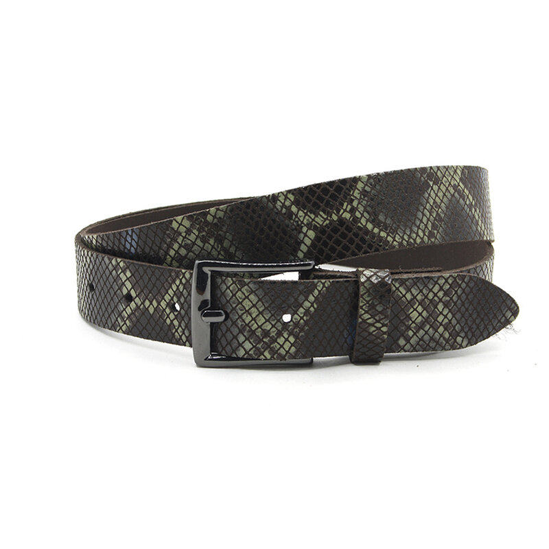 A-Zone Dames riem bruin/groen