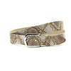 Dames riem driekleurig bruin/beige/zilver
