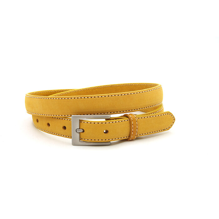 JV Belts Dames riem geel nubuck