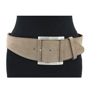 A-Zone Dames afhangriem beige suede