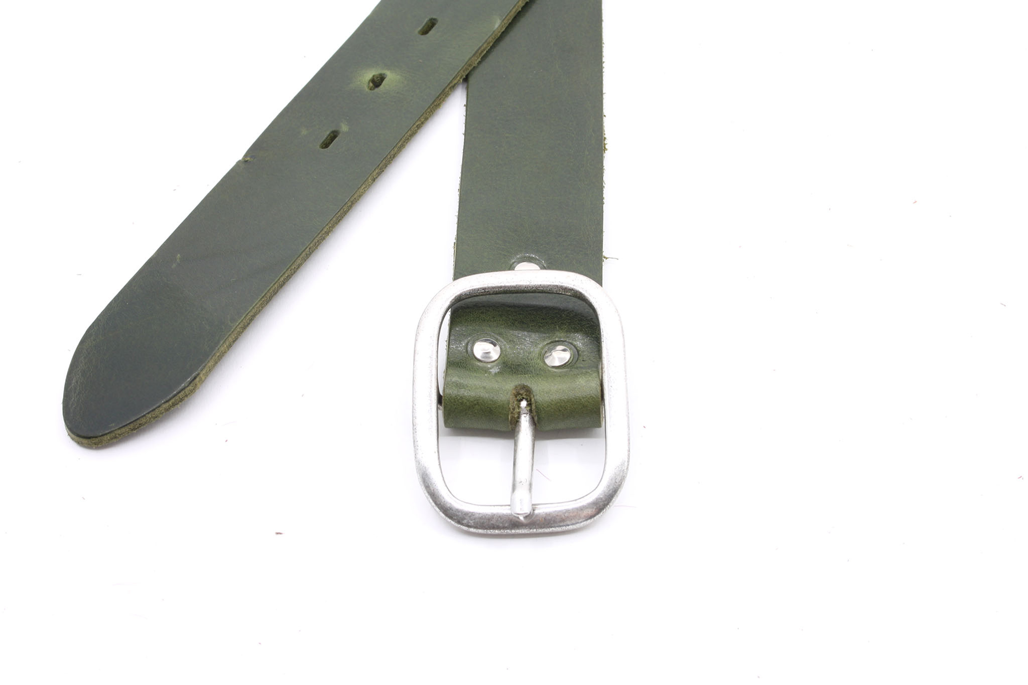 A-Zone Handgemaakt leren tasje groen