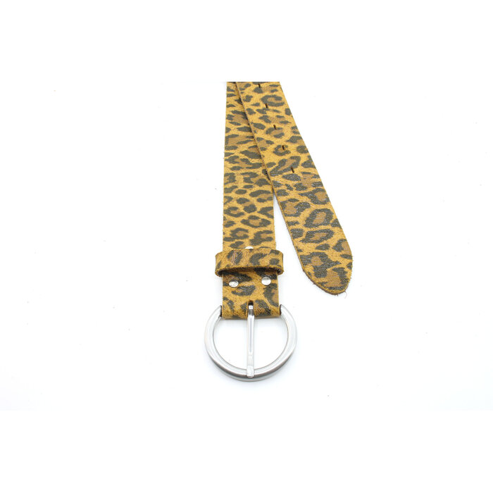 A-Zone Dames riem met luipaard print