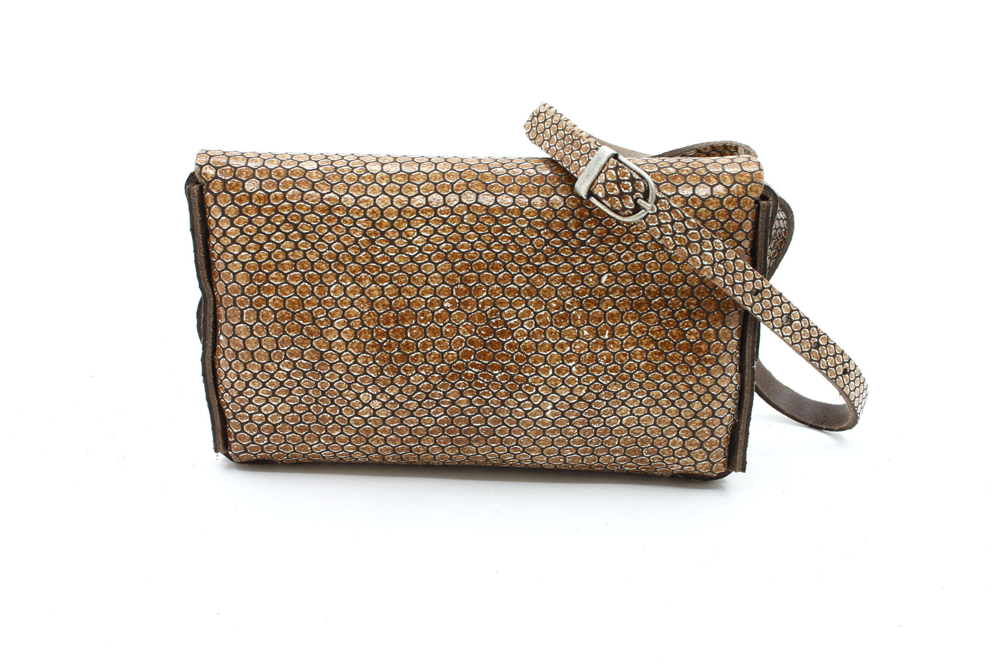 A-Zone Handgemaakt  leren tasje fantasie print