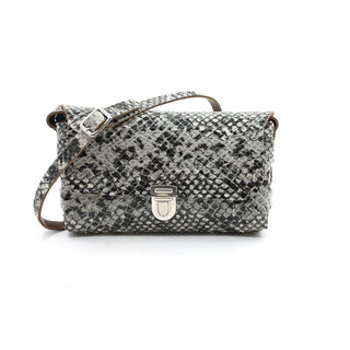 A-Zone Handgemaakt leren tasje slangen print