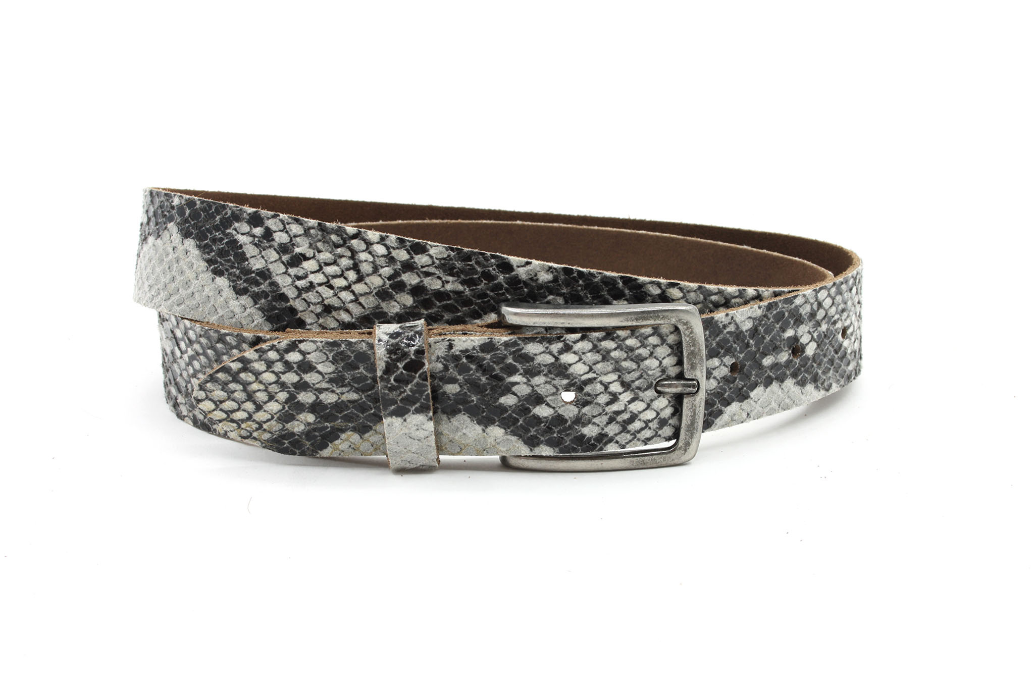 A-Zone Handgemaakt leren tasje slangen print