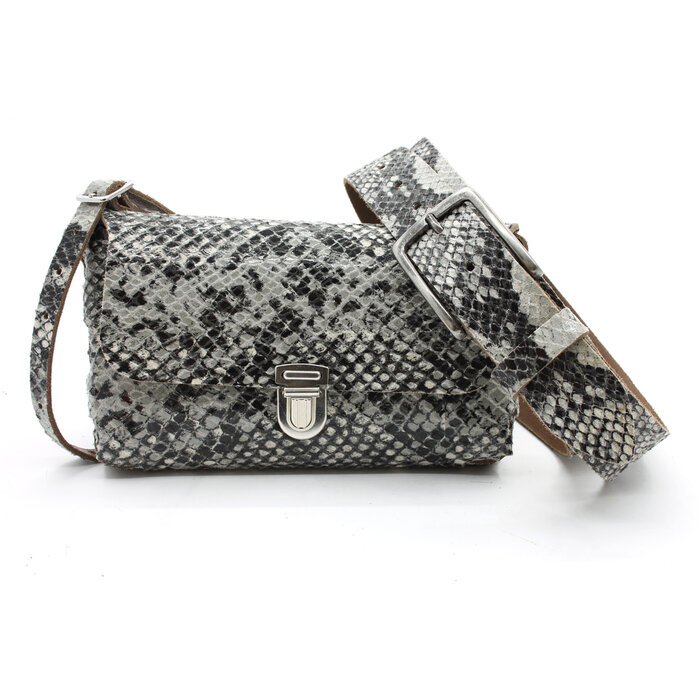 A-Zone Dames riem met slangen print