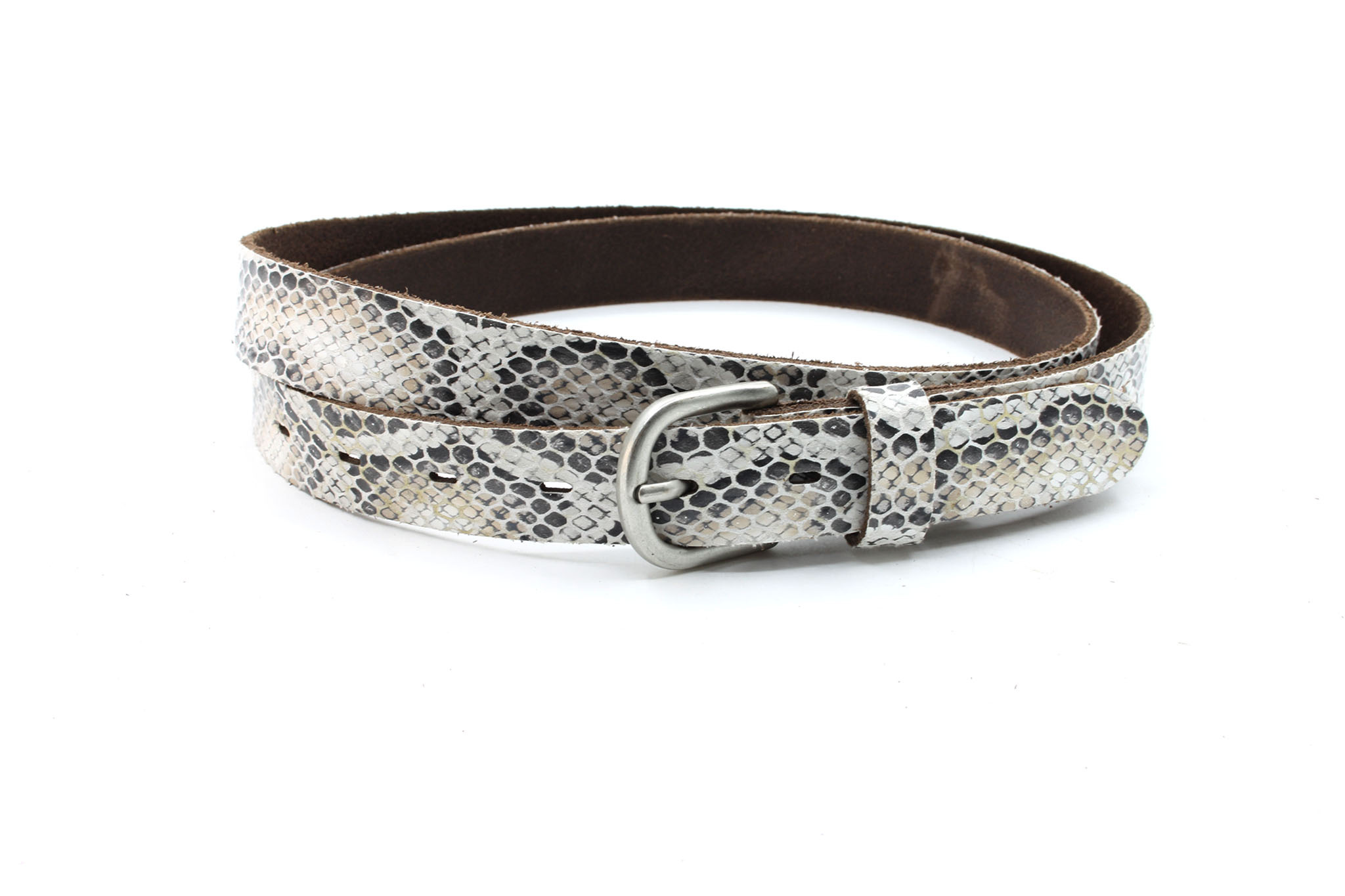 A-Zone Handgemaakt leren tasje croco print