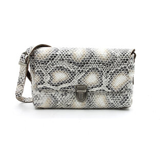 A-Zone Handgemaakt leren tasje croco print