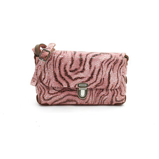 A-Zone Handgemaakt leren tasje fantasie print