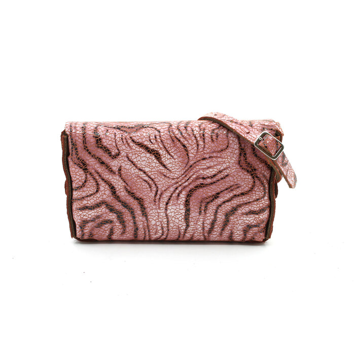 A-Zone Handgemaakt leren tasje fantasie print