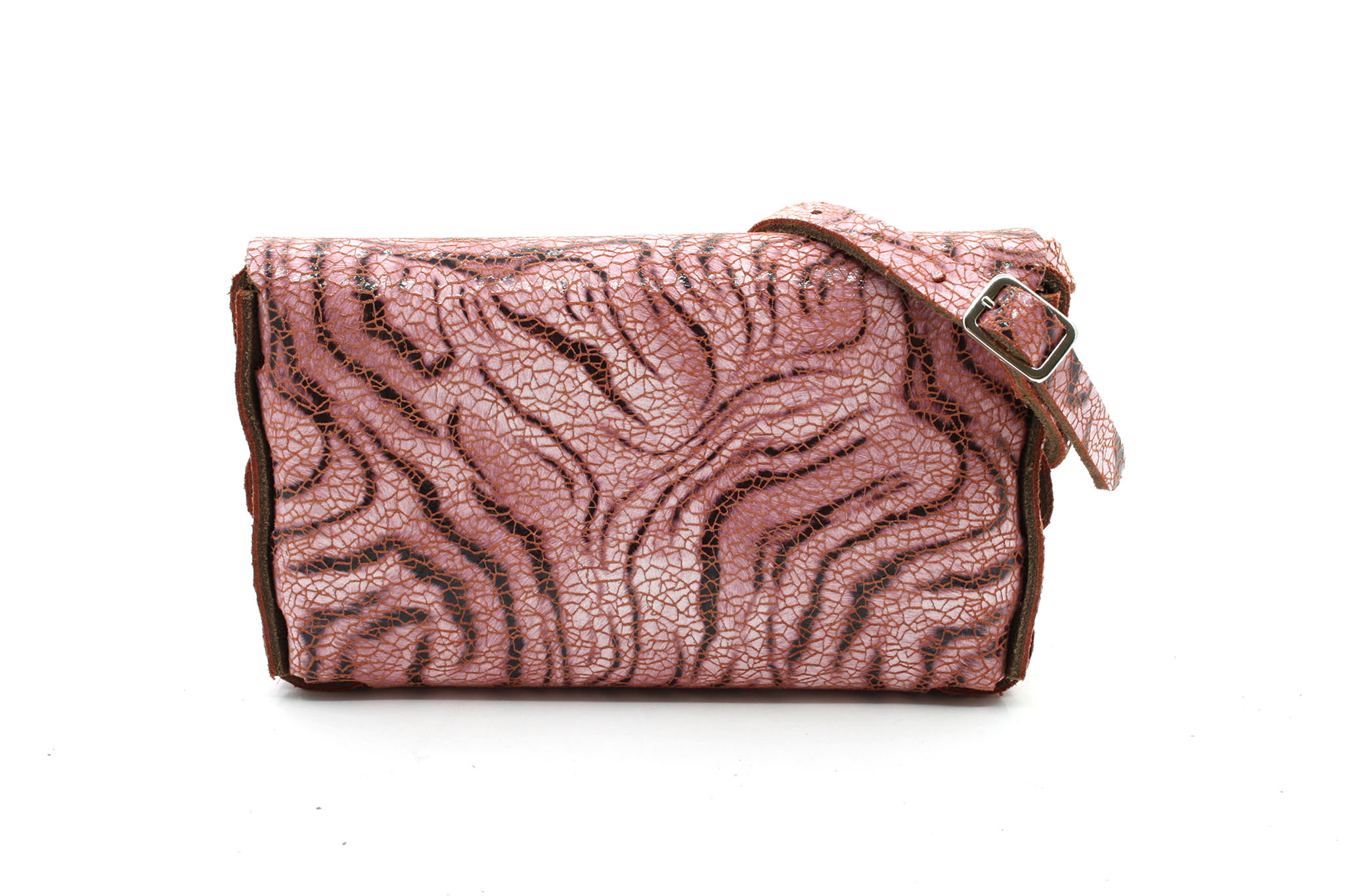 A-Zone Handgemaakt leren tasje fantasie print