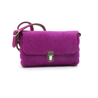 A-Zone Handgemaakt leren tasje hair-on