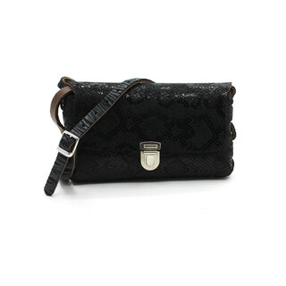 A-Zone Handgemaakt leren tasje croco print