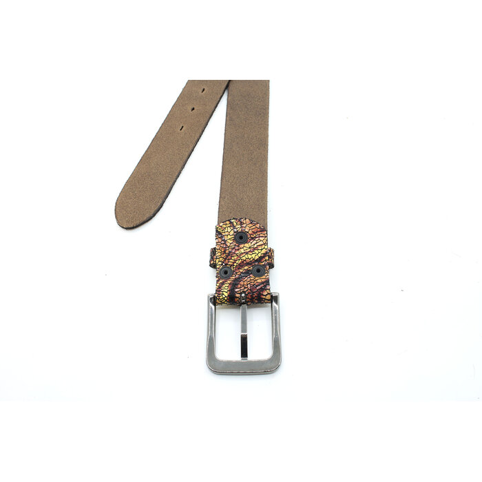 A-Zone Handgemaakt leren tasje fantasie print