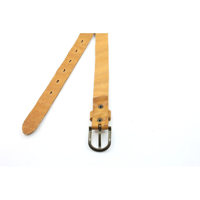 A-Zone Dames riempje cognac wave (golvend) leer