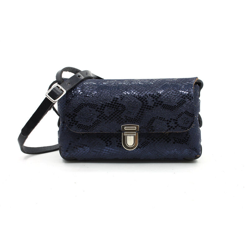 A-Zone Handgemaakt  leren tasje fantasie print