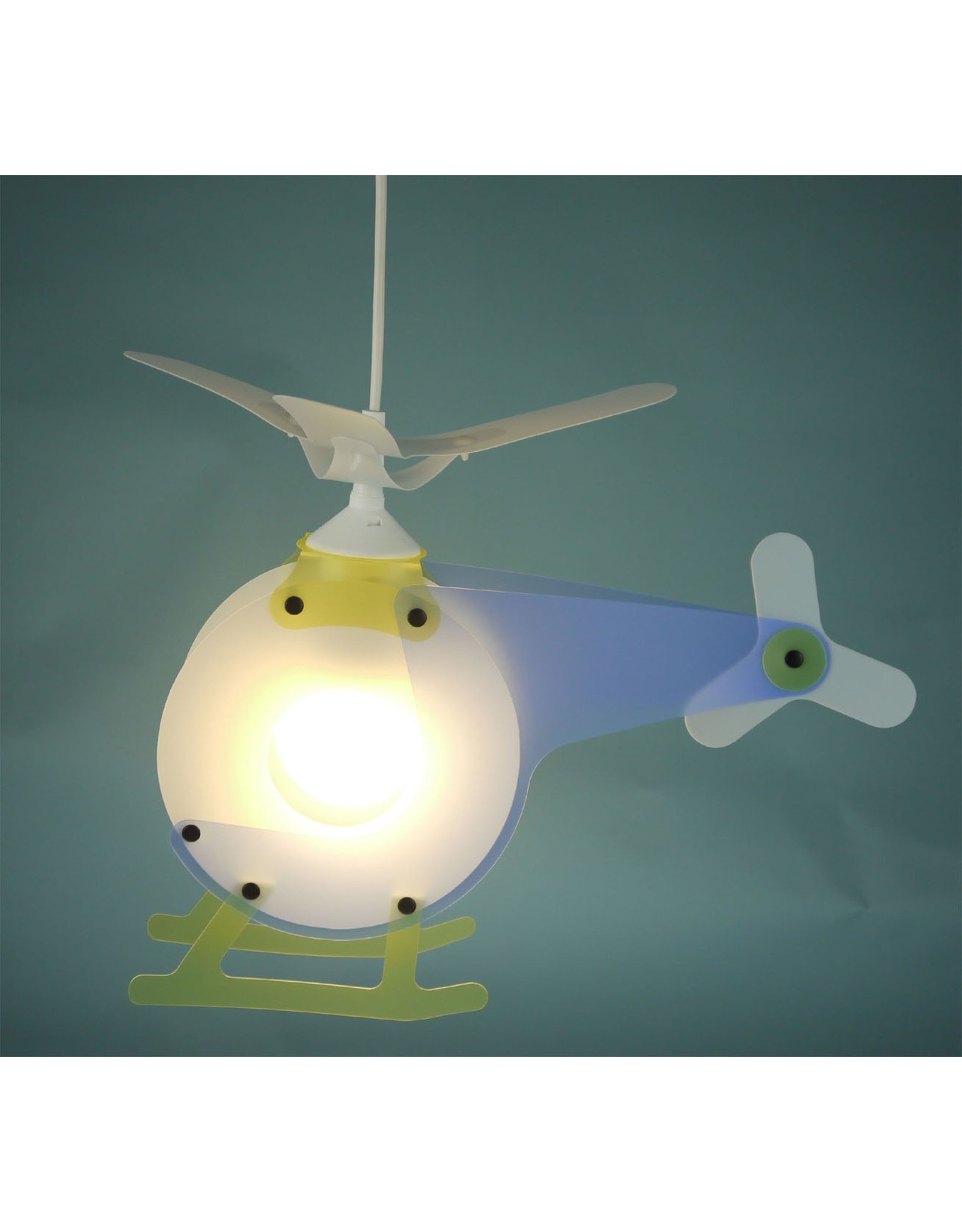 Niermann Stand By Niermann Stand By - Hanglamp - Helicopter - Blauw - 45cm