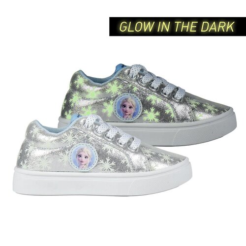 Disney Frozen Elsa Glow in the dark Schoenen kinderen Grijs Merchandise4All