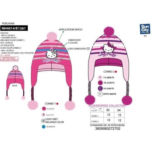 Hello Kitty Hello Kitty muts licht roze