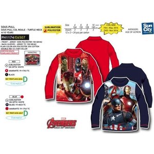 Marvel Avengers turtleneck / sweatshirt blue