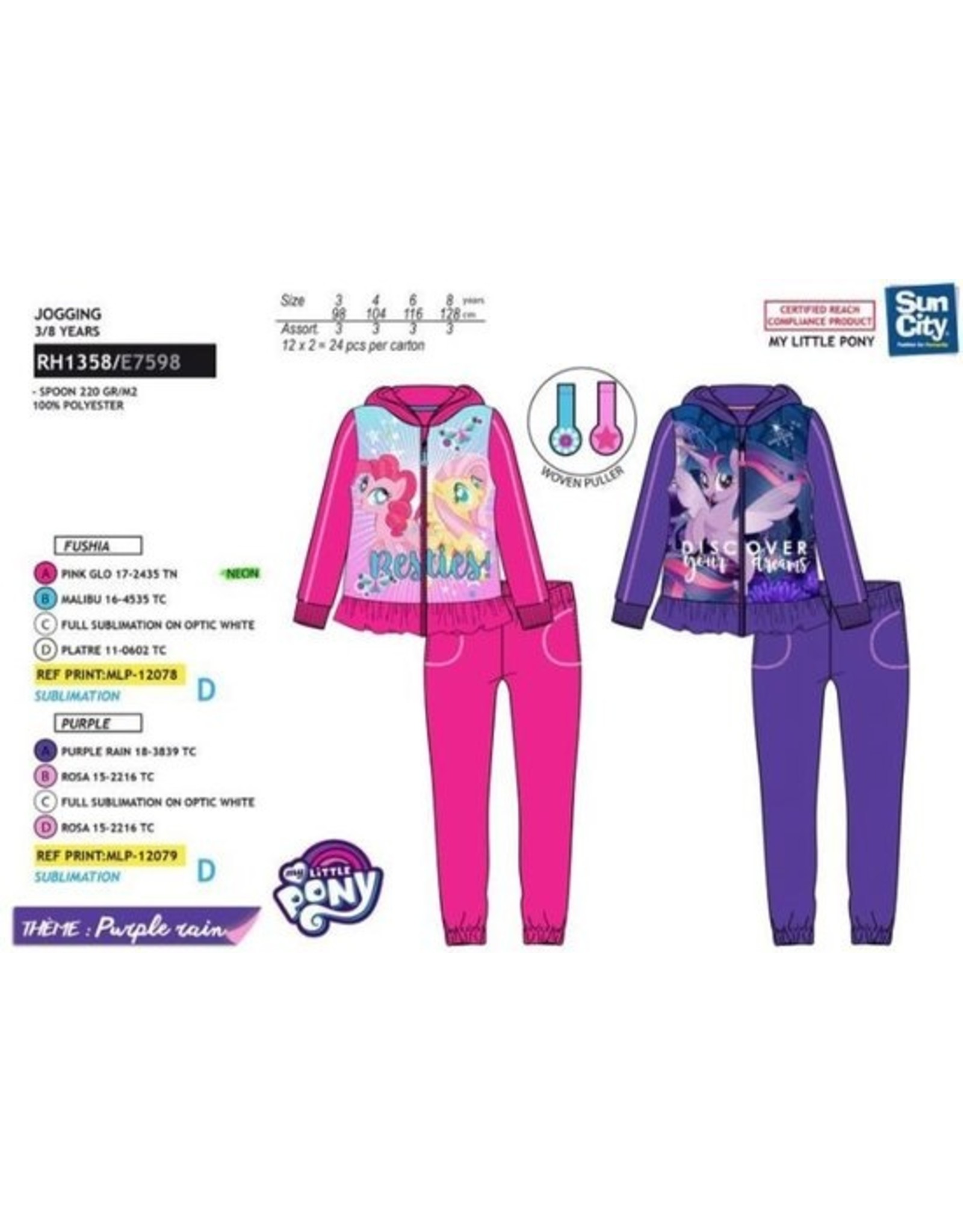 My Little Pony joggingpak paars