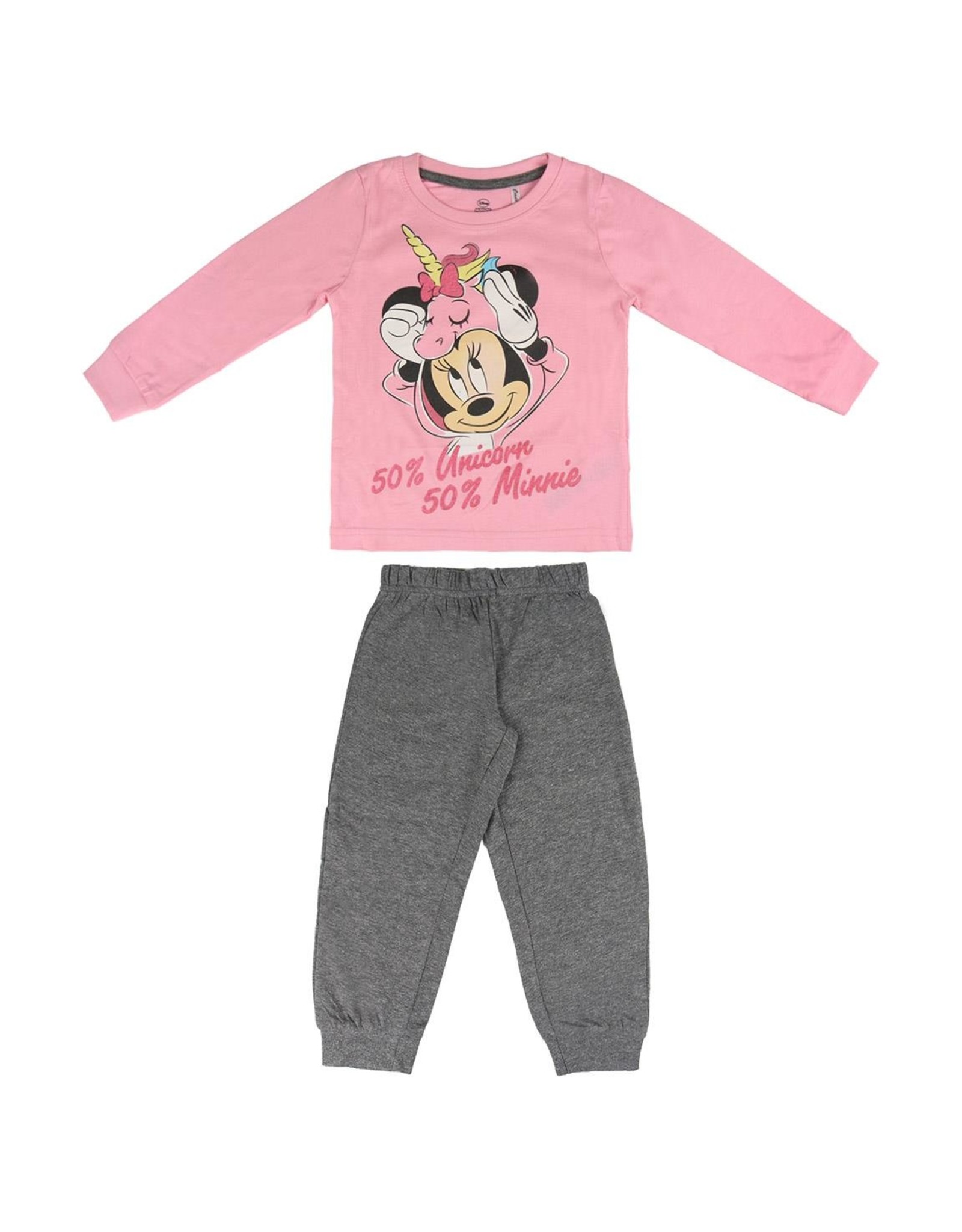 Disney Disney - Minnie Mouse - Pyjama - Unicorn - Roze / Grijs