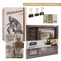 Disney Star Wars The Mandalorian Stationery Set - A5 Notebook with Clip Binder and Sticky Notes