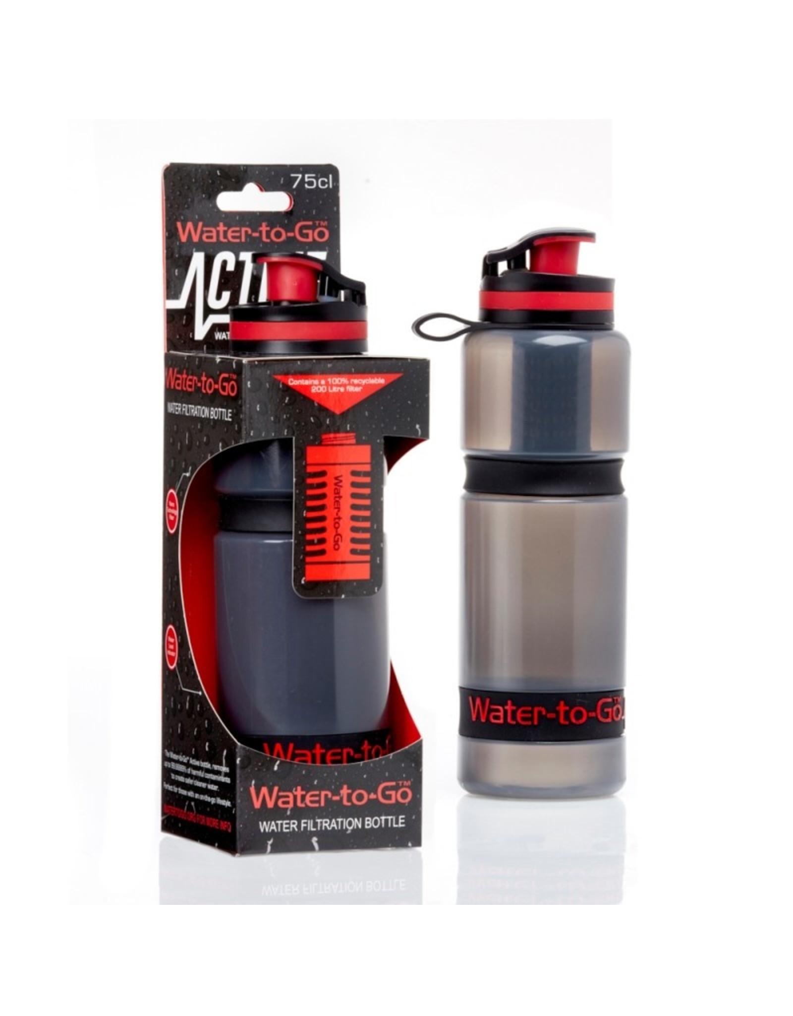 Nvt WatertoGo Drinkfles Active Waterfles met Filter - 75cl – BPA Vrij