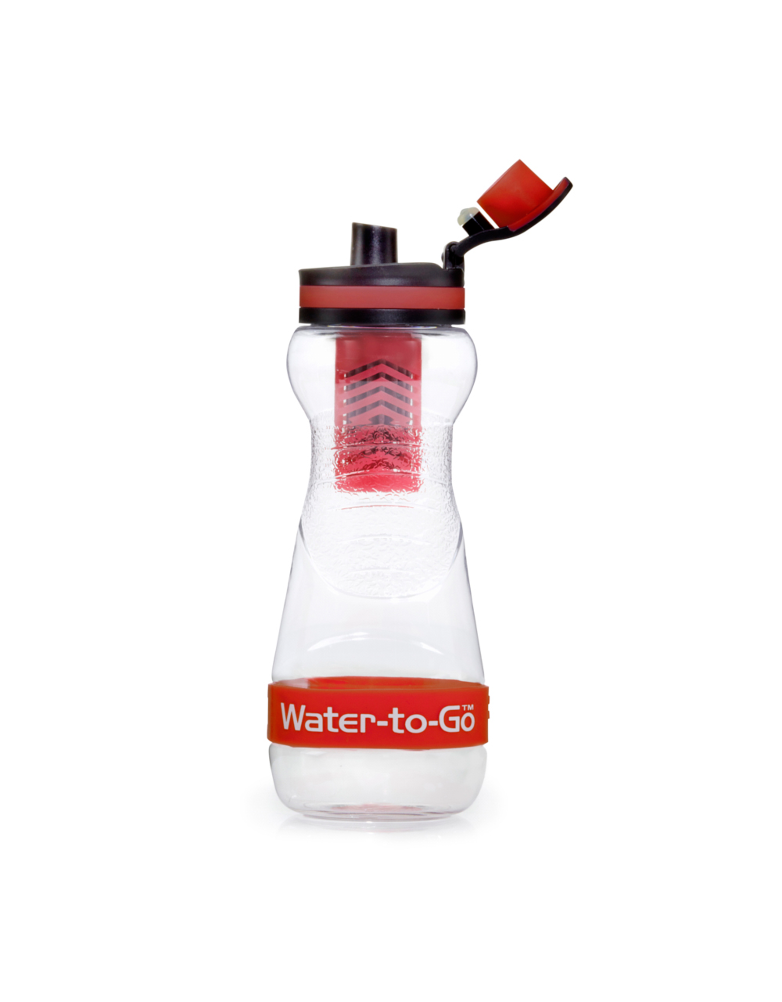 Nvt WatertoGo Drinkfles Waterfles met Filter - 50cl – Rood – BPA Vrij