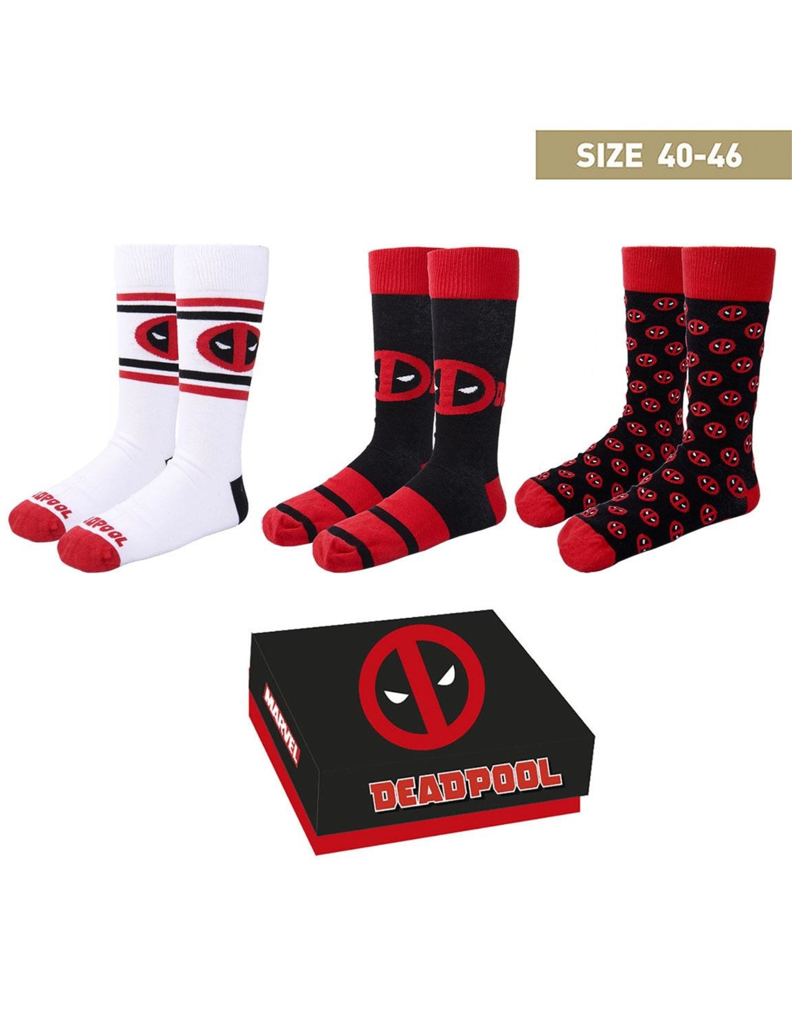 Marvel Marvel Deadpool Sokken - Maat 40-46