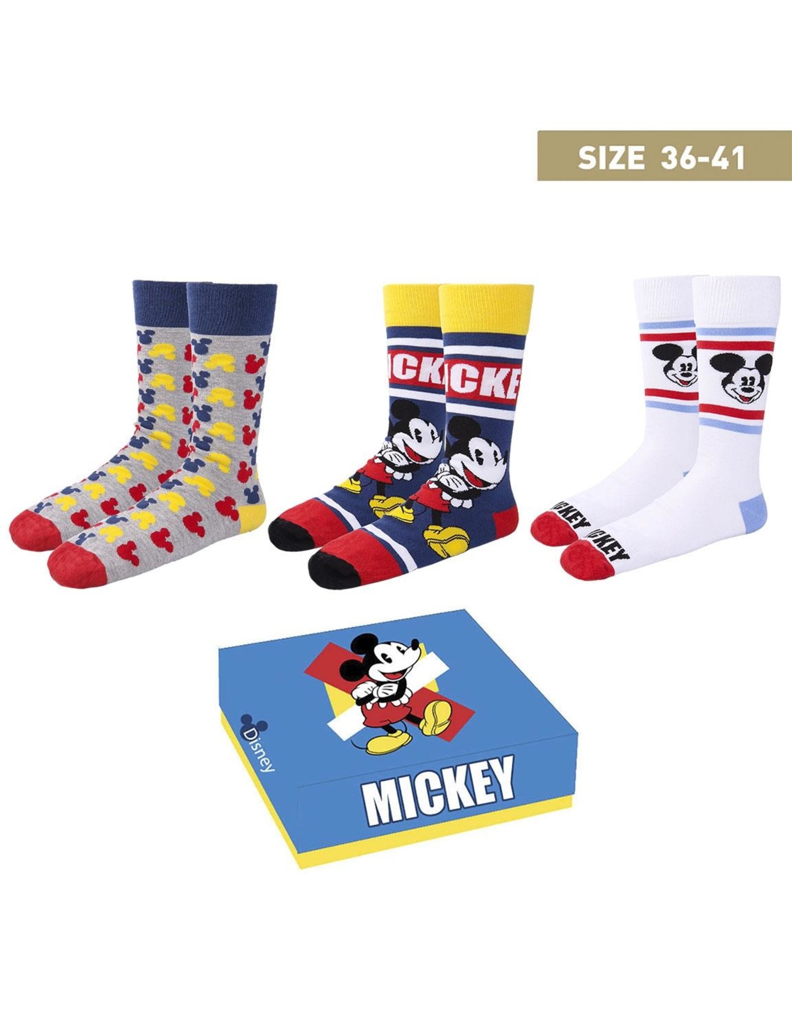 Disney Disney Mickey Mouse Sokken Giftbox - Maat 36-41