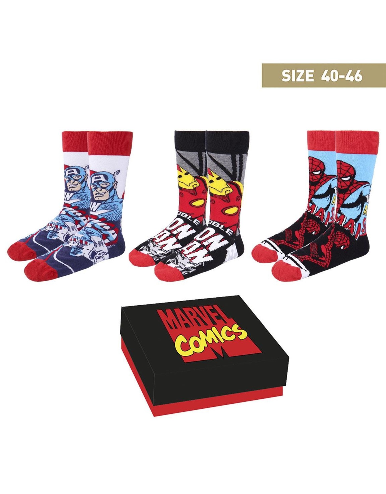 Marvel Marvel Avengers Sokken Giftbox - Maat 40-46