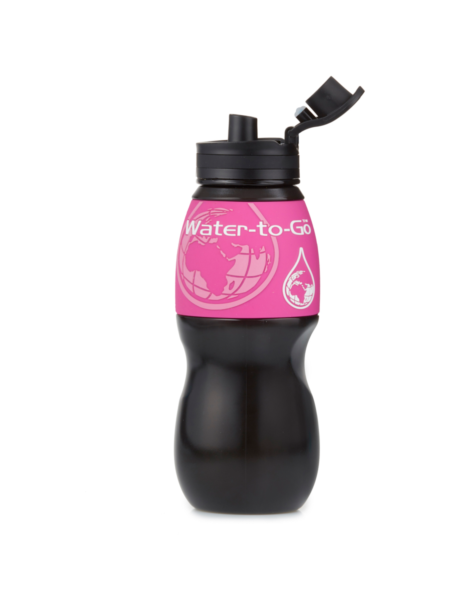 avontuur Ironisch Stemmen WatertoGo Drinkfles Waterfles met Filter - 75cl - Roze – BPA Vrij -  Merchandise4All