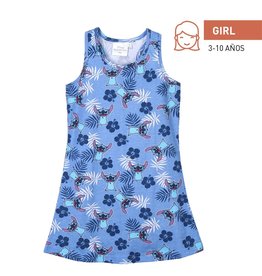 Disney Stitch Jurk - Blauw - Tropical