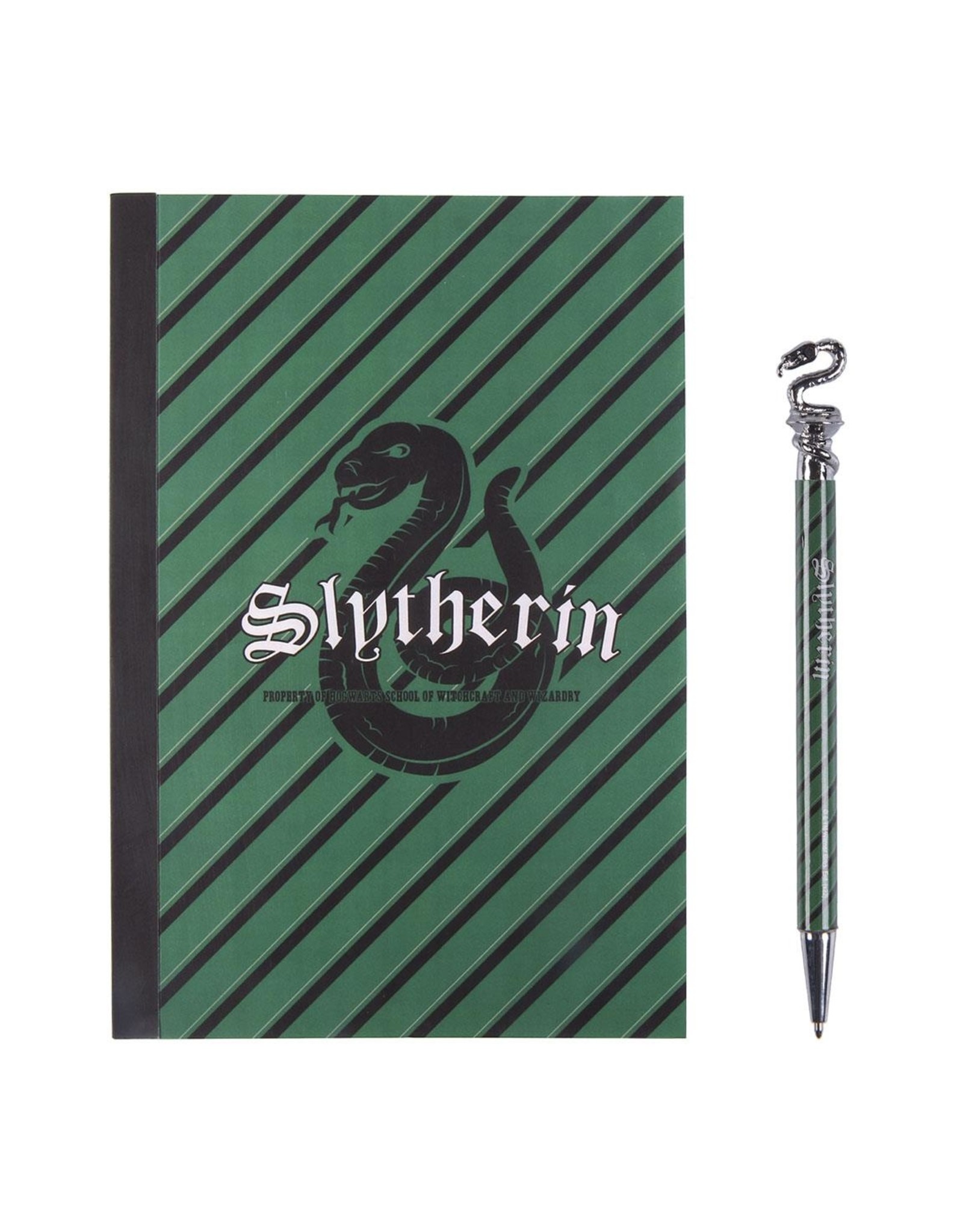 Harry Potter Warner Bros Harry Potter Schrijfset - Pen en Boekje Slytherin