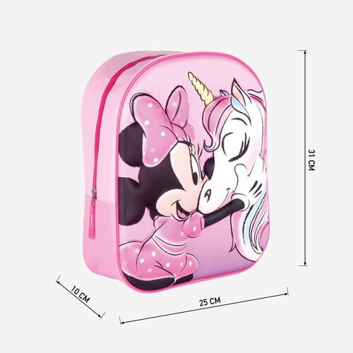Disney Disney Minnie Mouse Rugzak 3D Unicorn - Hoogte 31cm Disney Disney Minnie Mouse Rugzak 3D Unicorn - Hoogte 31cm