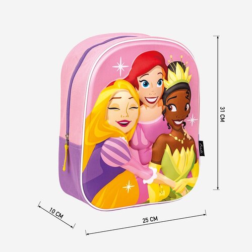Disney Disney Prinsessen Rugzak 3D - Hoogte 31cm Disney Disney Prinsessen Rugzak 3D - Hoogte 31cm