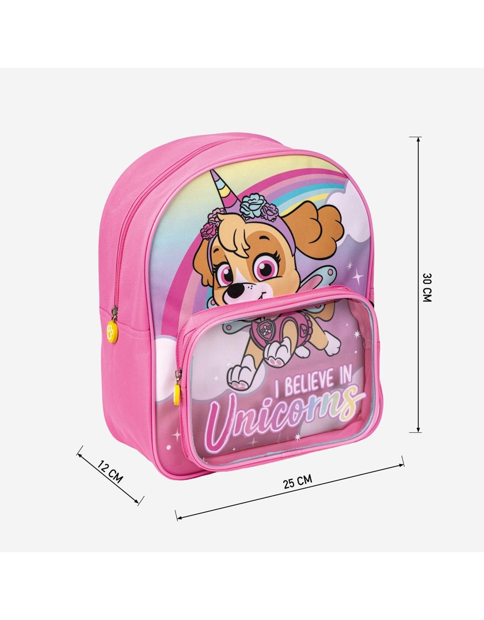 Nickelodeon Paw Patrol Skye Rugzak 2 vakken - Hoogte 30cm