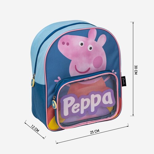 Peppa Pig Peppa Pig Backpack 2 Fächer - Höhe 30cm Peppa Pig Peppa Pig Backpack 2 Fächer - Höhe 30cm
