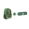 Harry Potter Harry Potter Backpack + Case Slytherin- Height 41cm Harry Potter Harry Potter Backpack + Case Slytherin- Height 41cm