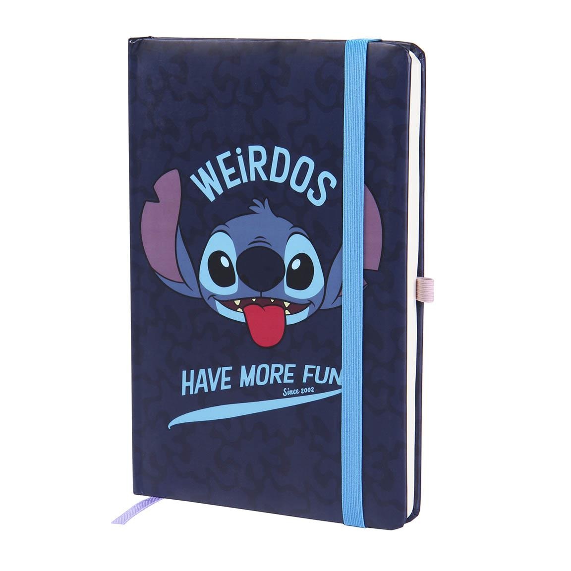 Disney Disney Stitch A5 Notebook - Elastic Closure Tape - Weirdos