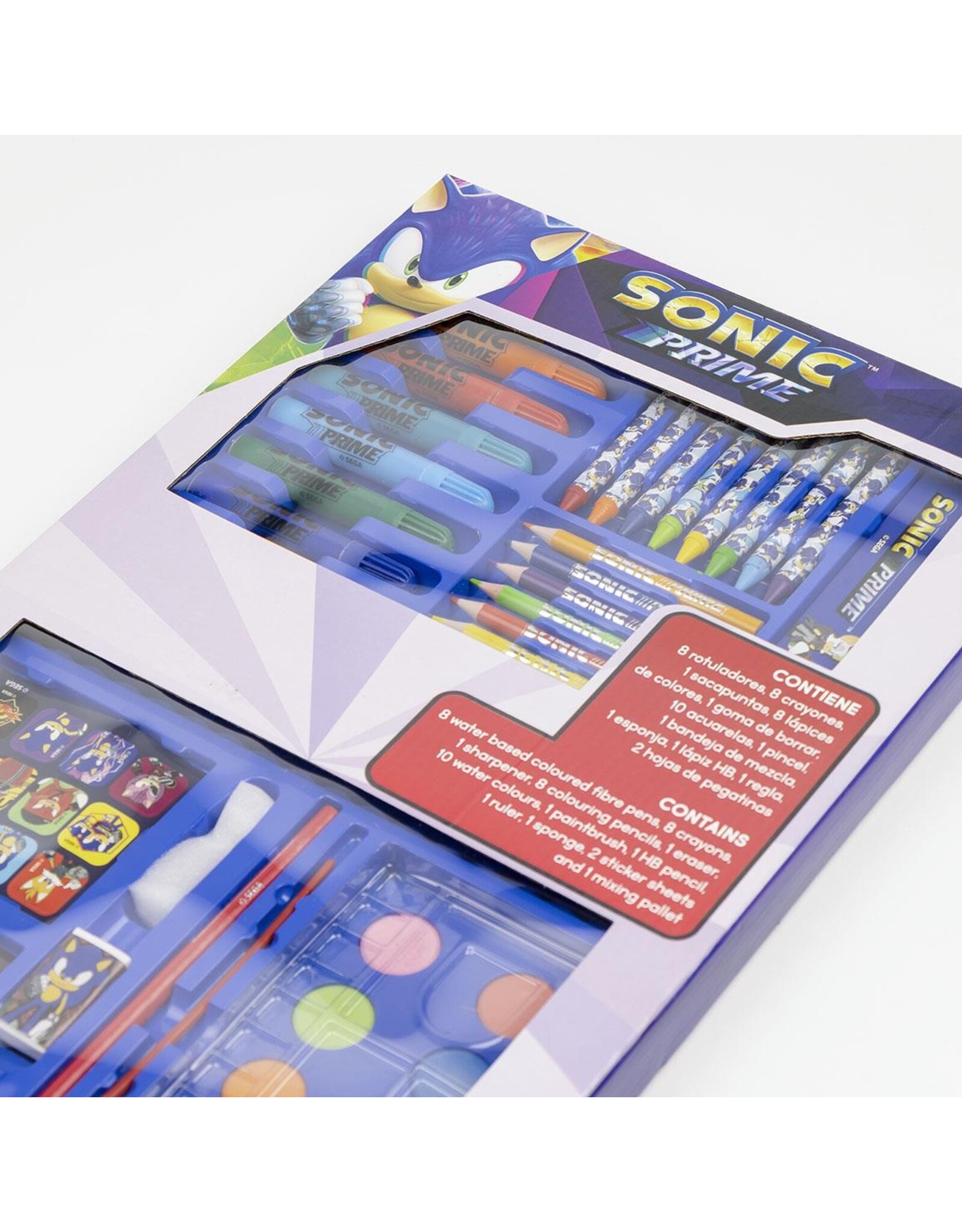 Sonic Sonic Prime Tekenen Tekendoos Tekenset - 43 Pieces