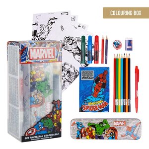 Marvel Marvel Avengers Drawing Set Drawing Box - 25 pieces Marvel Marvel Avengers Drawing Set Drawing Box - 25 pieces