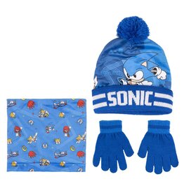 Sonic Sonic the Hedgehog Winterset Muts Handschoenen Sjaal