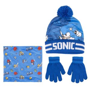 Sonic the Hedgehog Sonic the Hedgehog Winter Set Mütze Handschuhe Schal Sonic the Hedgehog Sonic the Hedgehog Winter Set Mütze Handschuhe Schal