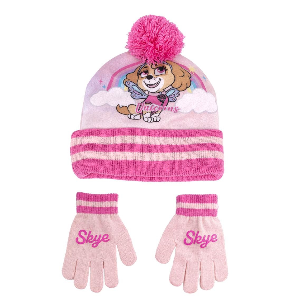 Paw Patrol Skye Winter Set Hat and Gloves | Merchandise4All