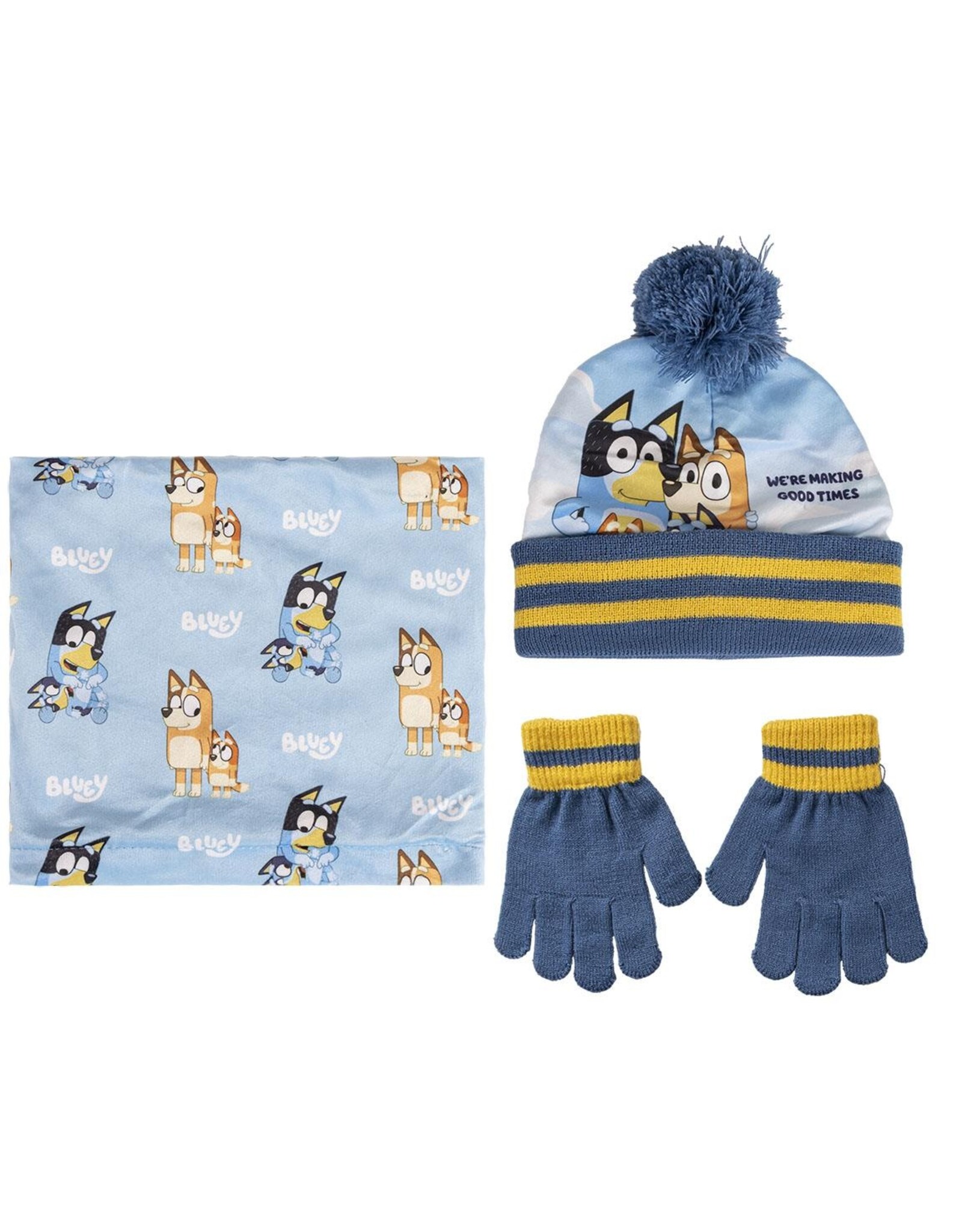 Gabby's Poppenhuis Bluey Winterset Muts, Handschoenen en Sjaal