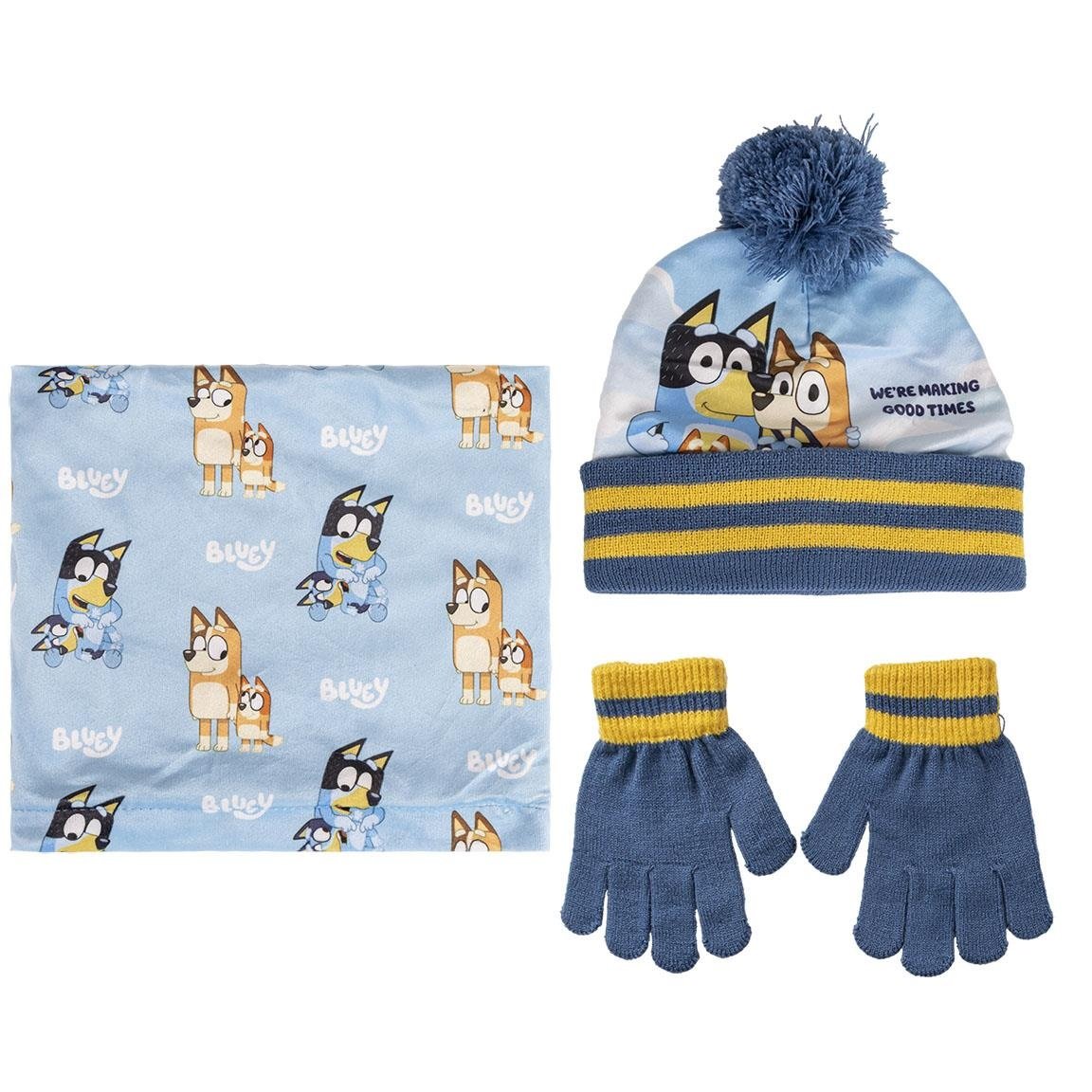 Bluey Bluey Winter Set Hat, Gloves and Scarf