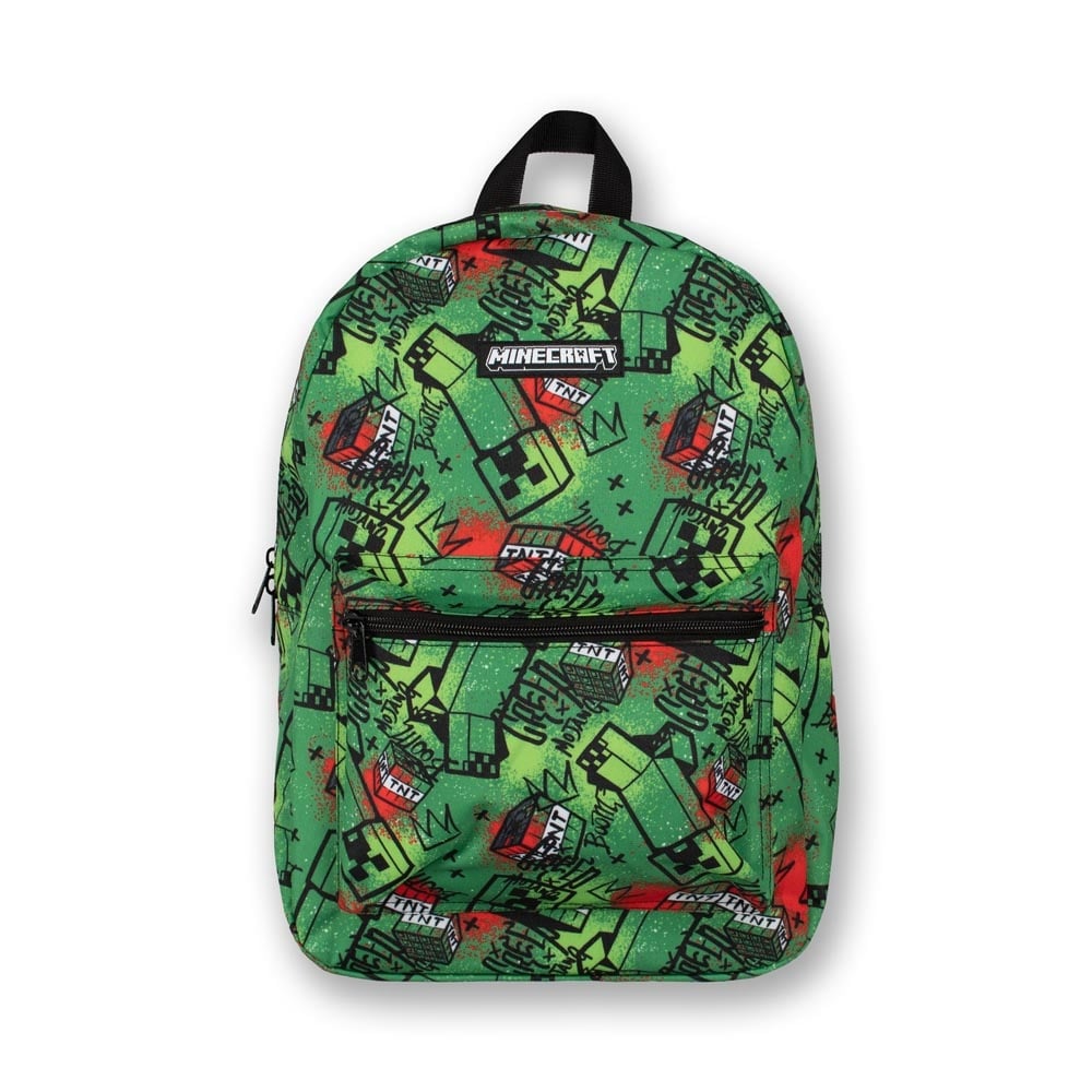 Minecraft Minecraft Backpack Boys Girls Creeper TNT - Laptop compartment / Tablet compartment - Height 42cm
